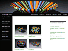 Tablet Screenshot of candlelightglass.com
